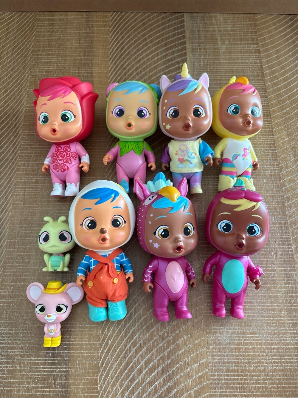 IMC Toys Cry Baby Magic Tears 5" Dolls Lot Of 7